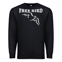 Black lynyrd skynard free bird ronnie van zant Premium Sweatshirt - artisFamous