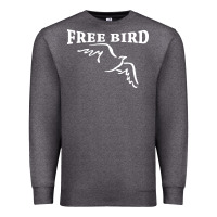 Charcoal Heather lynyrd skynard free bird ronnie van zant Premium Sweatshirt - artisFamous