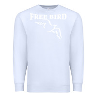 White lynyrd skynard free bird ronnie van zant Premium Sweatshirt - artisFamous