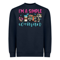 Navy i'm a simple woman Heavyweight Sweatshirt - JahusDesignShop