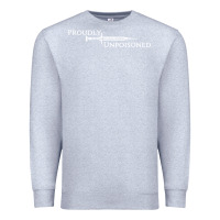 Heather Grey proudly unpoisoned Premium Sweatshirt - artisFamous