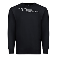 Black proudly unpoisoned Premium Sweatshirt - artisFamous