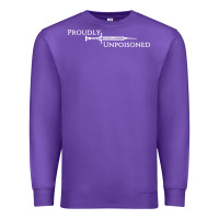 Purple proudly unpoisoned Premium Sweatshirt - artisFamous