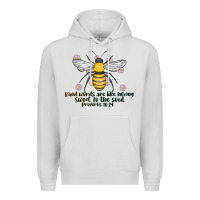 Dove Grey Kinda Words Are Like Honey Sweet To The Soul Premium Hoodie - CowhideDigitalArt