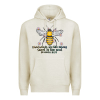 Oatmeal Heather Kinda Words Are Like Honey Sweet To The Soul Premium Hoodie - CowhideDigitalArt