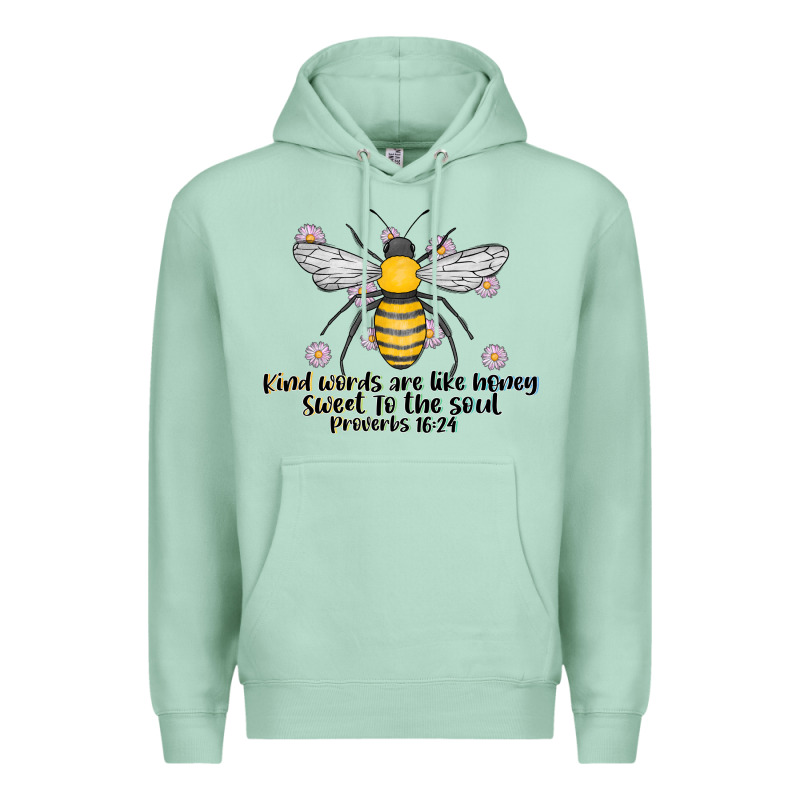 Kinda Words Are Like Honey Sweet To The Soul Premium Hoodie by CowhideDigitalArt | Teevron