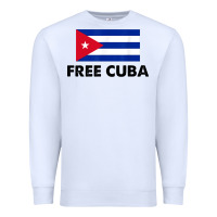 White free cuba  sos cuba cuba pride nuestra cuba Premium Sweatshirt - artisFamous