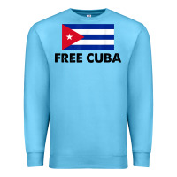 Ocean Blue free cuba  sos cuba cuba pride nuestra cuba Premium Sweatshirt - artisFamous