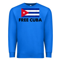 True Royal free cuba  sos cuba cuba pride nuestra cuba Premium Sweatshirt - artisFamous