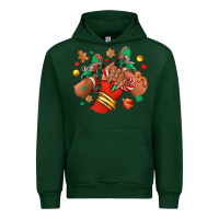 Forest Green Christmas black girl sneakers Urban Hoodie - RanaPortraitStore
