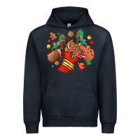 Navy Christmas black girl sneakers Urban Hoodie - RanaPortraitStore