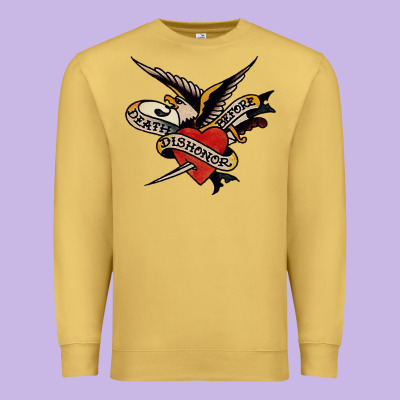 Sailor Jerry Tattoo Art Military Mermaid Premium Sweatshirt Designed By Artisfamous