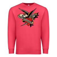 Cardinal sailor jerry tattoo art military mermaid Premium Sweatshirt - artisFamous