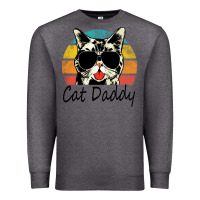 Charcoal Heather cat daddy vintage Premium Sweatshirt - artisFamous
