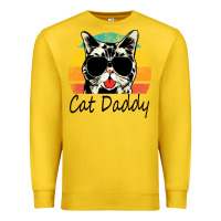Lemon cat daddy vintage Premium Sweatshirt - artisFamous