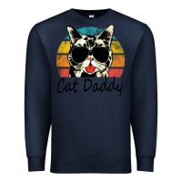 Navy cat daddy vintage Premium Sweatshirt - artisFamous