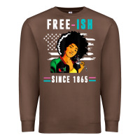 Chestnut juneteenth free ish since 1865 black Premium Sweatshirt - artisFamous