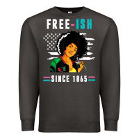 Smoke juneteenth free ish since 1865 black Premium Sweatshirt - artisFamous