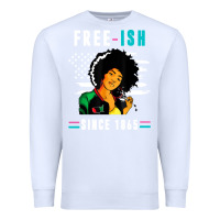 White juneteenth free ish since 1865 black Premium Sweatshirt - artisFamous