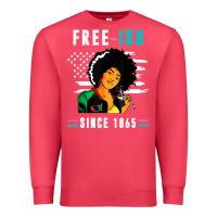 Cardinal juneteenth free ish since 1865 black Premium Sweatshirt - artisFamous