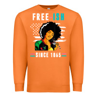 Carrot juneteenth free ish since 1865 black Premium Sweatshirt - artisFamous
