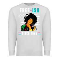 Dove Grey juneteenth free ish since 1865 black Premium Sweatshirt - artisFamous