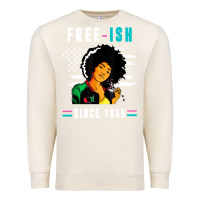 Sandshell juneteenth free ish since 1865 black Premium Sweatshirt - artisFamous