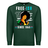 Sports Green juneteenth free ish since 1865 black Premium Sweatshirt - artisFamous