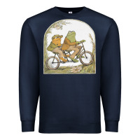 Navy frog and toad Premium Sweatshirt - artisFamous