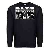 Black n w a Premium Sweatshirt - artisFamous