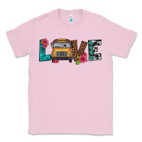Bubblegum Pink love school bus Classic Tee - Artiststas