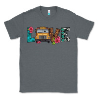 Charcoal Heather love school bus Classic Tee - Artiststas