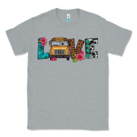 Heather Grey love school bus Classic Tee - Artiststas