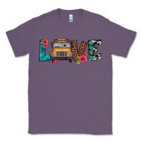 Lavender love school bus Classic Tee - Artiststas