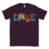 Plum love school bus Classic Tee - Artiststas