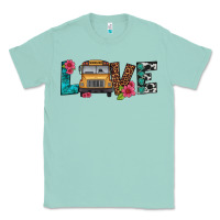 Seafoam love school bus Classic Tee - Artiststas