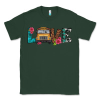 Sports Green love school bus Classic Tee - Artiststas