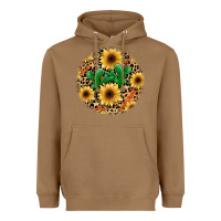 Toasted Coconut leopard cactus sunflower Heavyweight Hoodie - JahusDesignShop