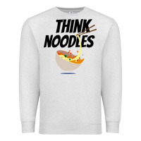Oatmeal Heather think noodles Premium Sweatshirt - artisFamous
