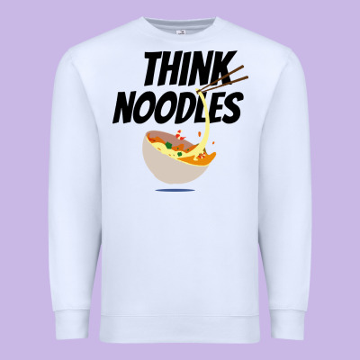 Think Noodles Premium Sweatshirt Designed By Artisfamous