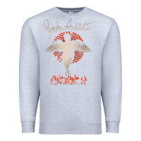 Heather Grey louder than life teather american Premium Sweatshirt - artisFamous