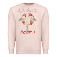 Pale Pink louder than life teather american Premium Sweatshirt - artisFamous