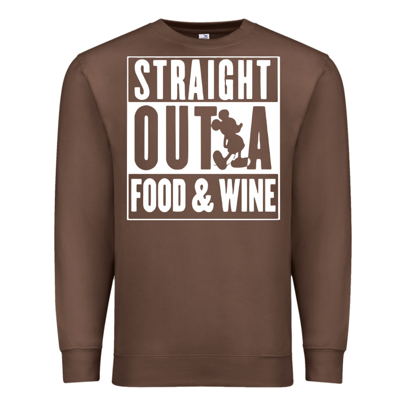 Straight Out A Food And Wine Premium Sweatshirt by artisFamous | Teevron