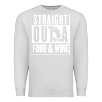 Dove Grey straight out a food and wine Premium Sweatshirt - artisFamous