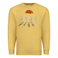 Antique Gold solar system galaxy, astronomy lover Premium Sweatshirt - artisFamous