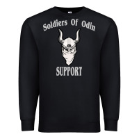 Black soldiers of odin worldwide support Premium Sweatshirt - artisFamous