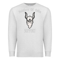 Oatmeal Heather soldiers of odin worldwide support Premium Sweatshirt - artisFamous