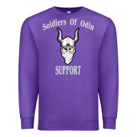 Purple soldiers of odin worldwide support Premium Sweatshirt - artisFamous
