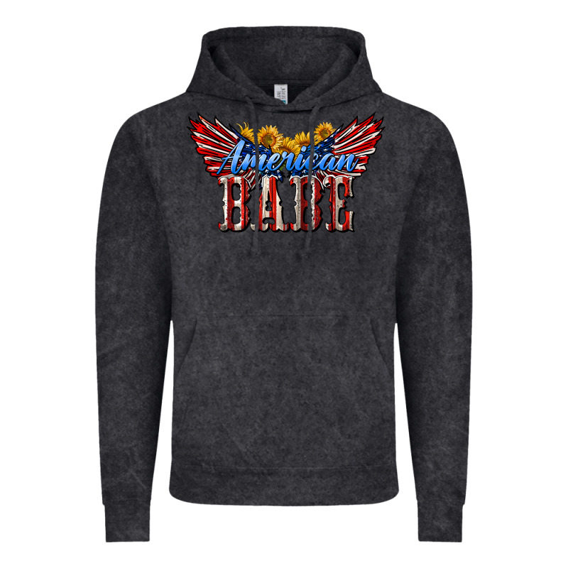 American Babe With Sunflowers Vintage Hoodie by LillyAllenDesigns | Teevron