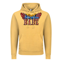 Vintage Mustard American Babe With Sunflowers Vintage Hoodie - LillyAllenDesigns
